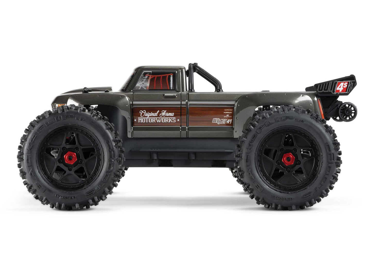1/10 OUTCAST 4S 4X4 BLX Stunt MT (with Centre Diff) Gunmetal