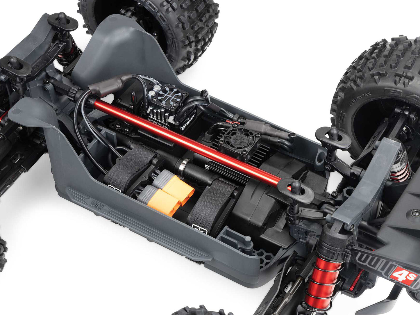 1/10 OUTCAST 4S 4X4 BLX Stunt MT (with Centre Diff) Red