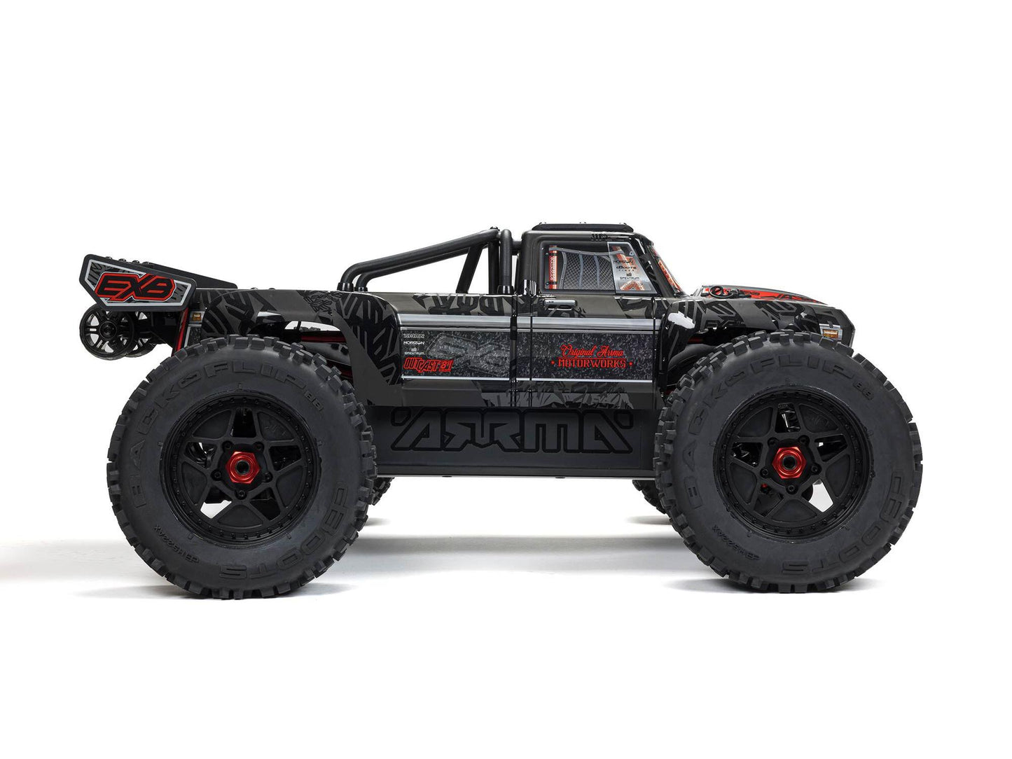 1/5 OUTCAST 8S 4X4 BLX EXB Stunt Truck RTR Black