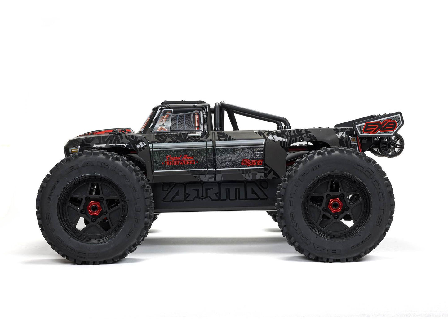 1/5 OUTCAST 8S 4X4 BLX EXB Stunt Truck RTR Black