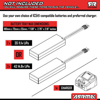 1/7 LIMITLESS 8S AVC 4X4 RTR BLX Street Speed, SPEED MACHINE Red/Black C-ARA7816T1