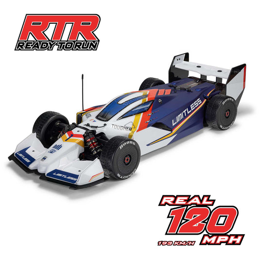 ** PREORDER 05-10-2025 ** 1/7 LIMITLESS 8S AVC 4X4 RTR BLX Street Speed, SPEED MACHINE White/Blue C-ARA7816T2