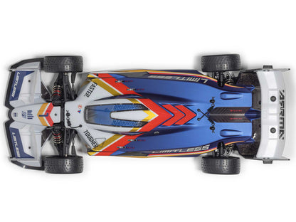 ** PREORDER 05-10-2025 ** 1/7 LIMITLESS 8S AVC 4X4 RTR BLX Street Speed, SPEED MACHINE White/Blue C-ARA7816T2