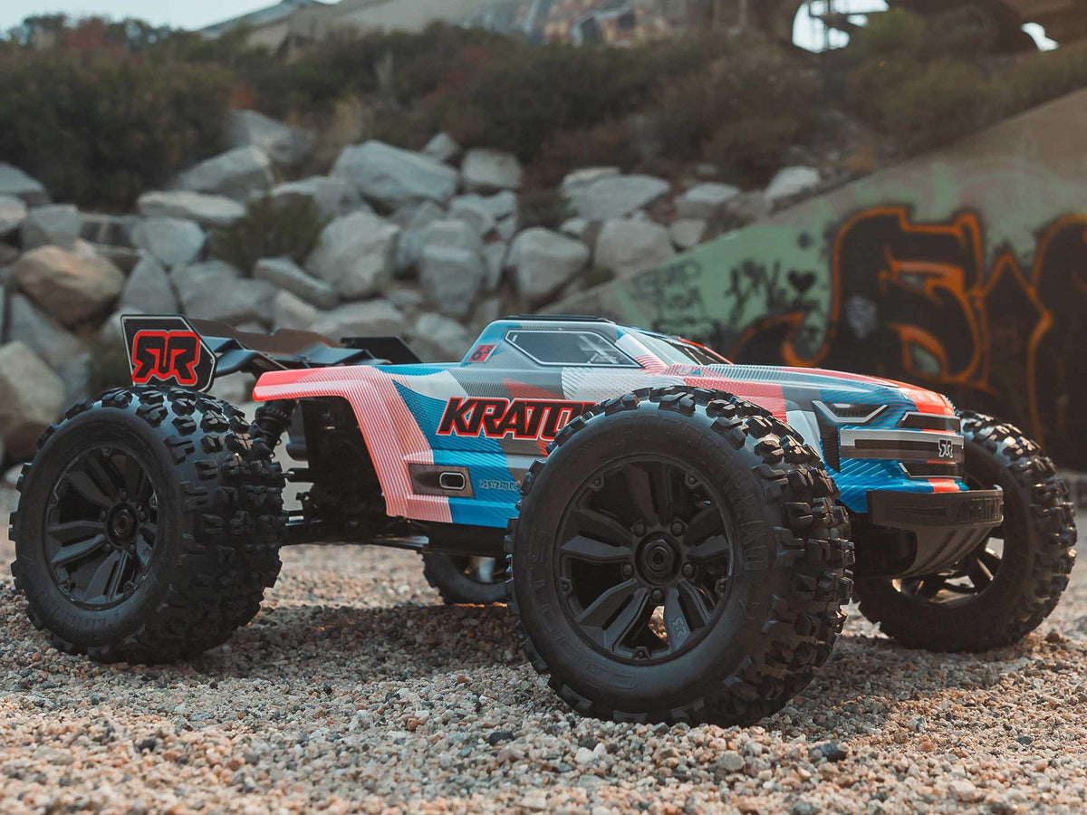 1/8 KRATON 6S V6 4X4 BLX Speed Monster Truck RTR Blue/Orange