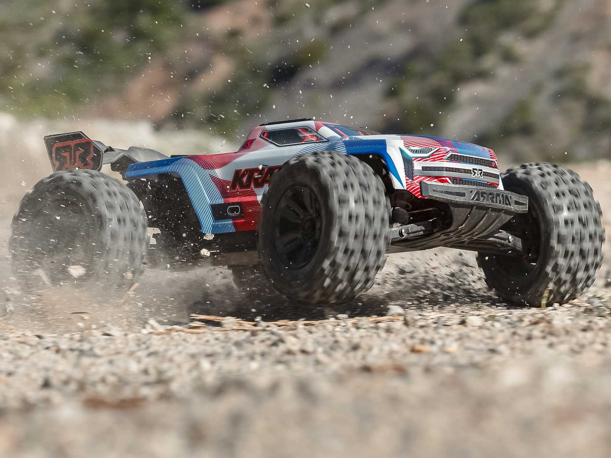 1/8 KRATON 6S V6 4X4 BLX Speed Monster Truck RTR Blue/Red