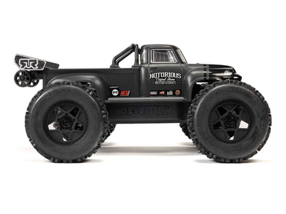 1/8 NOTORIOUS 6S V6 4X4 BLX Stunt Truck RTR Black