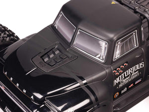 1/8 NOTORIOUS 6S V6 4X4 BLX Stunt Truck RTR Black
