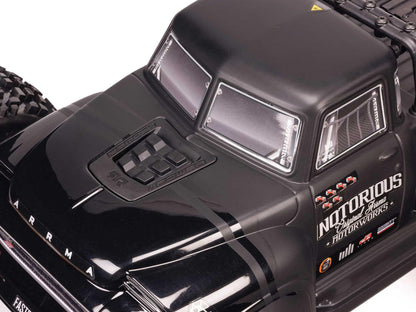 1/8 NOTORIOUS 6S V6 4X4 BLX Stunt Truck RTR Black