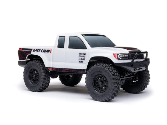 1/24 SCX24 Base Camp 4WD Rock Crawler RTR White - RC Hobby Product