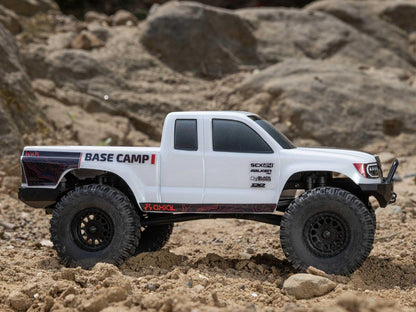 1/24 SCX24 Base Camp 4WD Rock Crawler RTR White