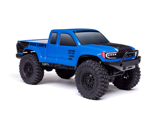 1/24 SCX24 Base Camp 4WD Rock Crawler RTR Blue - RC Hobby Product