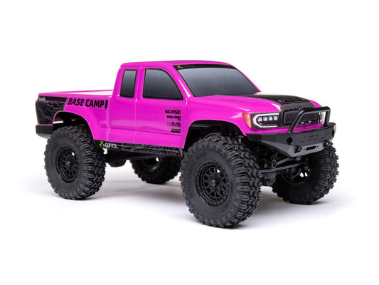 1/24 SCX24 Base Camp 4WD Rock Crawler RTR Pink - RC Hobby Product