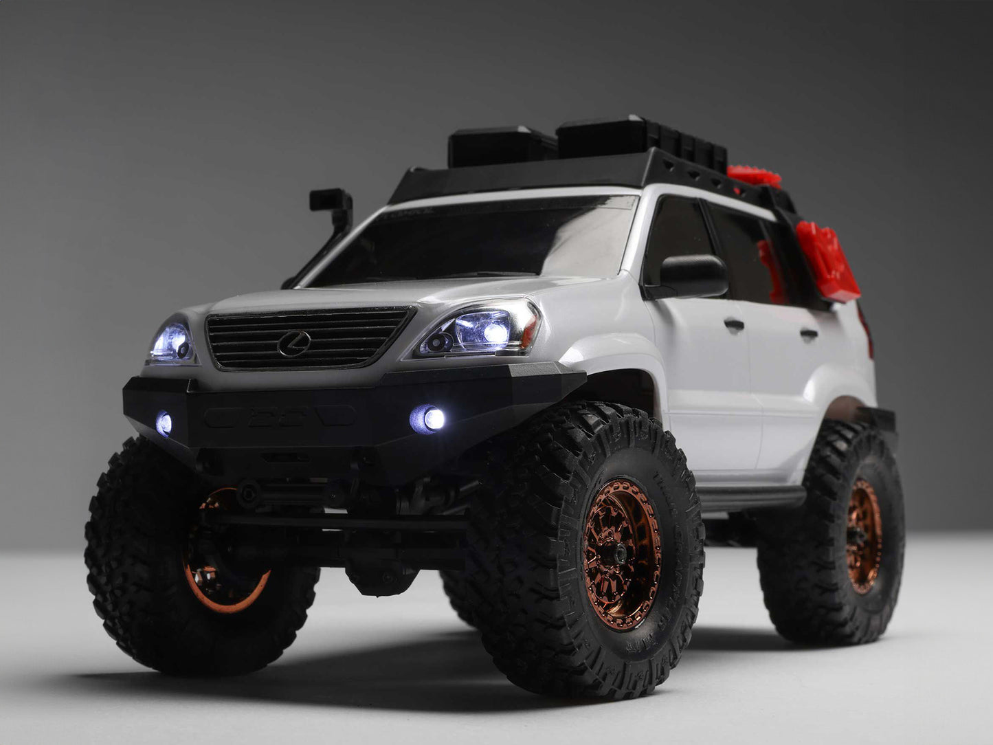 1/24 SCX24 Lexus GX 470 4WD Rock Crawler RTR White