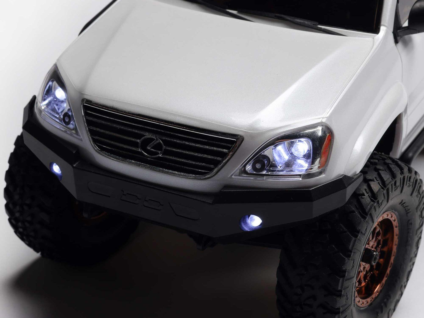 1/24 SCX24 Lexus GX 470 4WD Rock Crawler RTR White