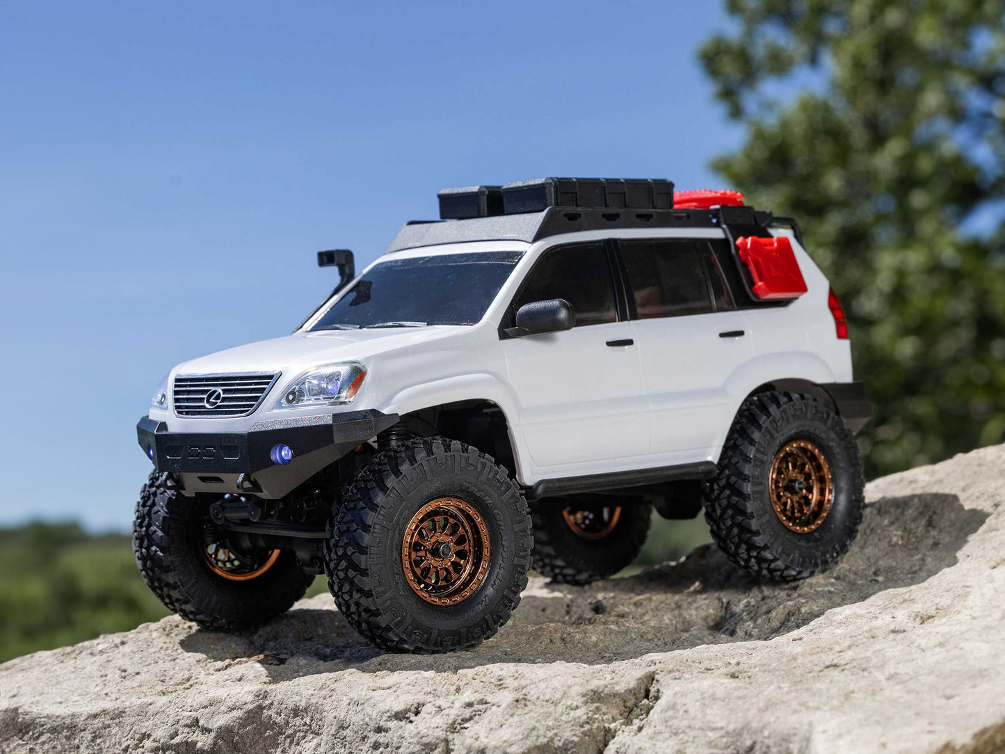 1/24 SCX24 Lexus GX 470 4WD Rock Crawler RTR White