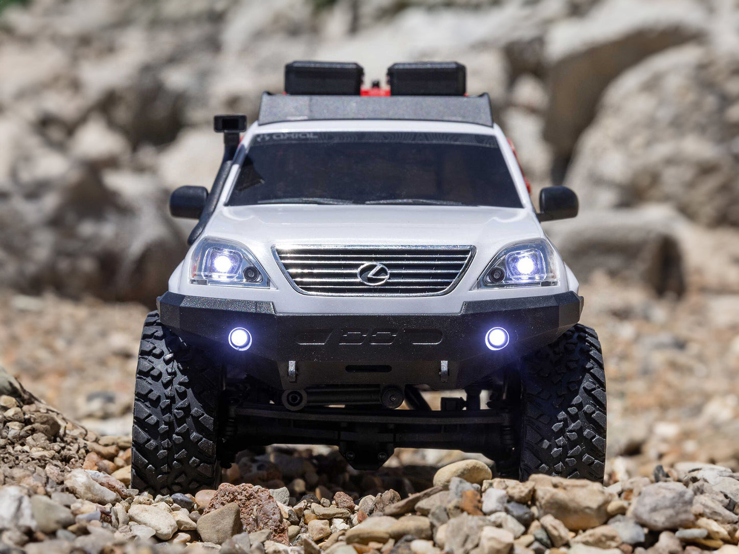 1/24 SCX24 Lexus GX 470 4WD Rock Crawler RTR White