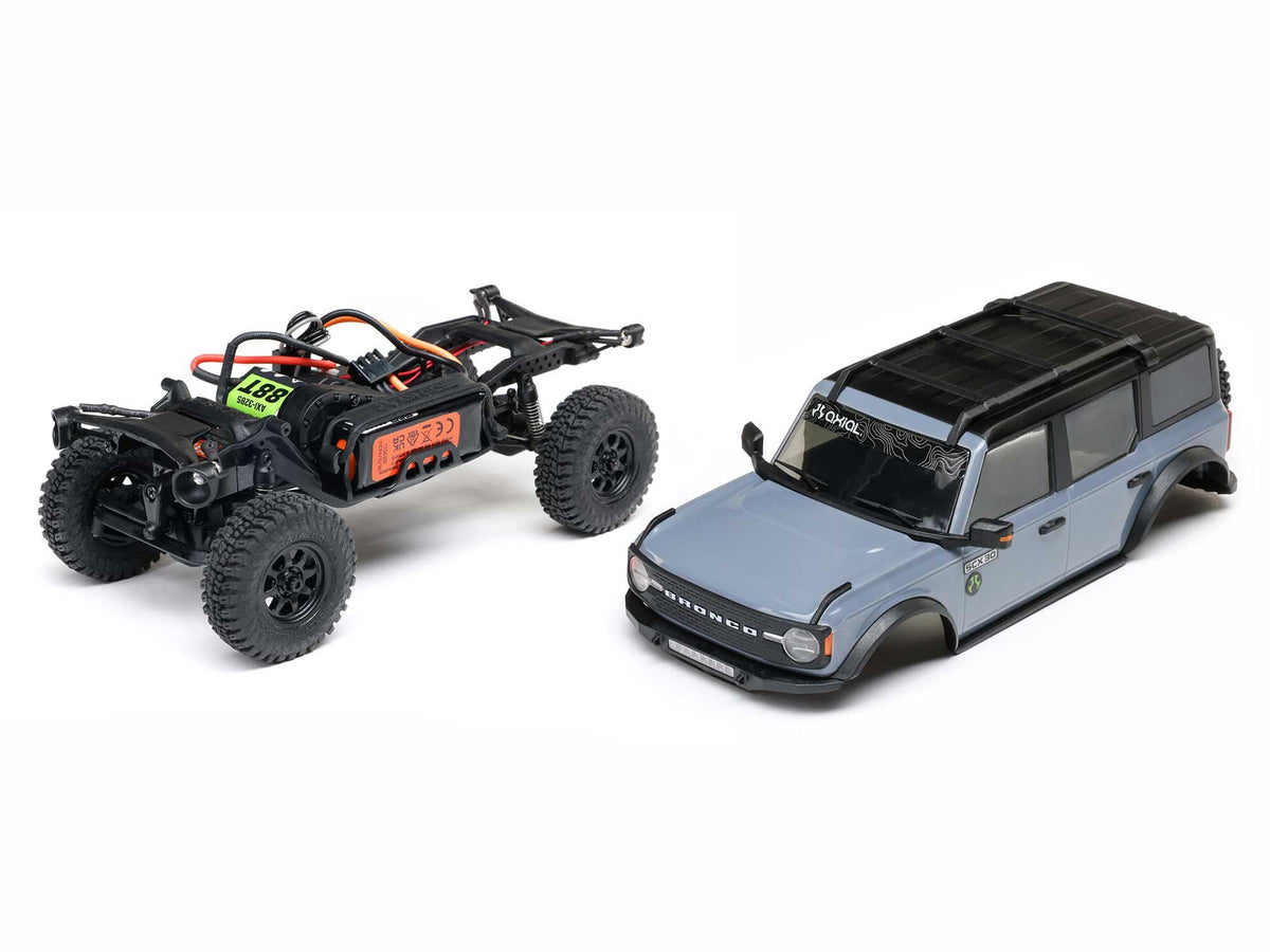 1/30 SCX30 Ford Bronco 4X4 RTR Rock Crawler Grey