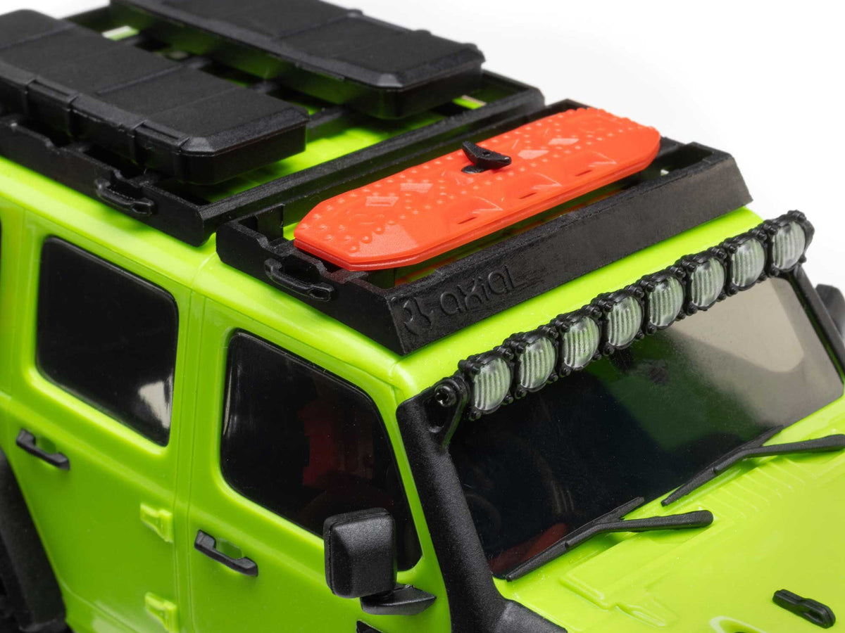 1/30 SCX30 Jeep Wrangler JLU 4X4 RTR Rock Crawler Green