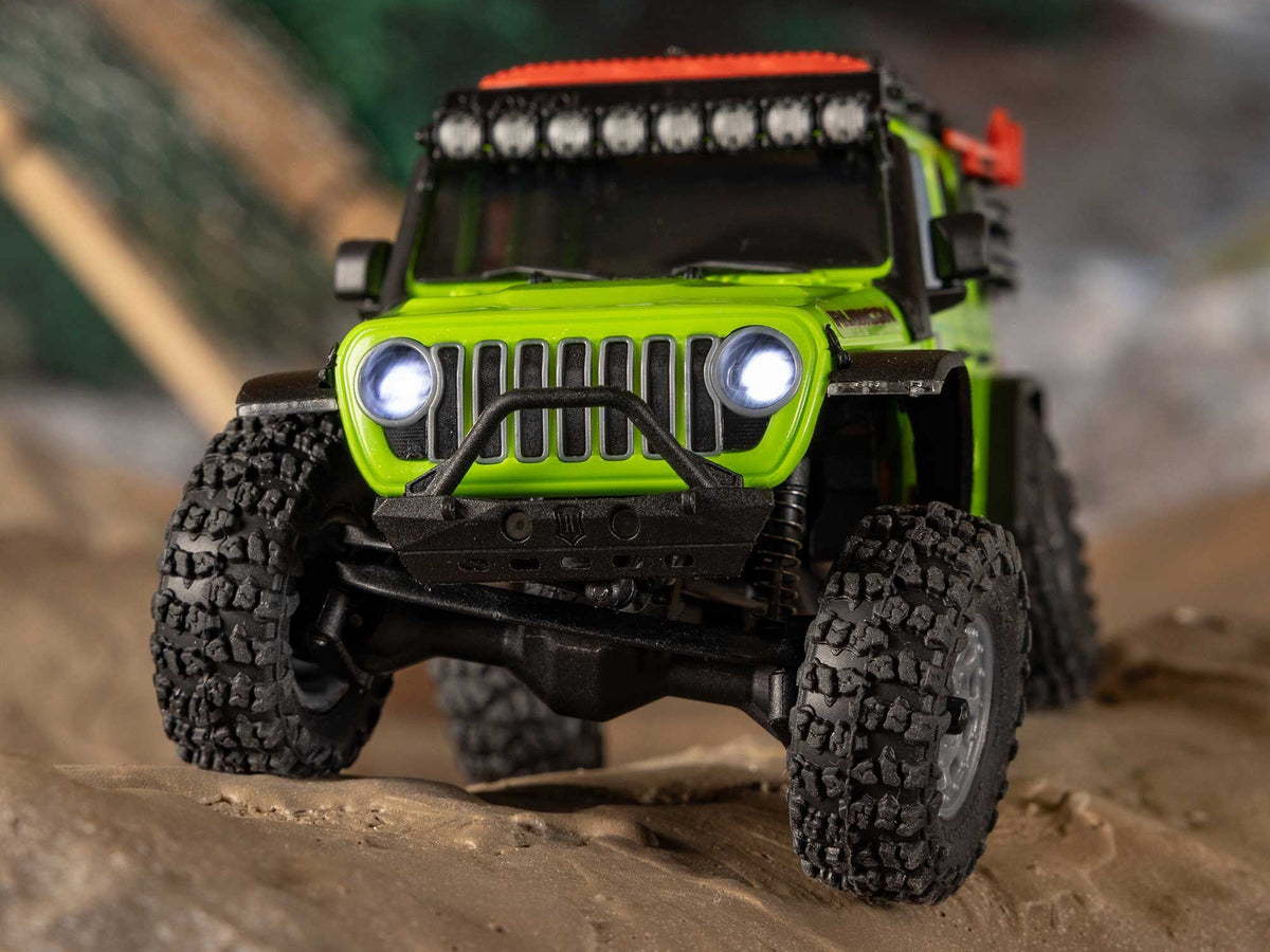 1/30 SCX30 Jeep Wrangler JLU 4X4 RTR Rock Crawler Green