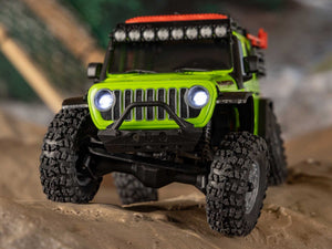 1/30 SCX30 Jeep Wrangler JLU 4X4 RTR Rock Crawler Green