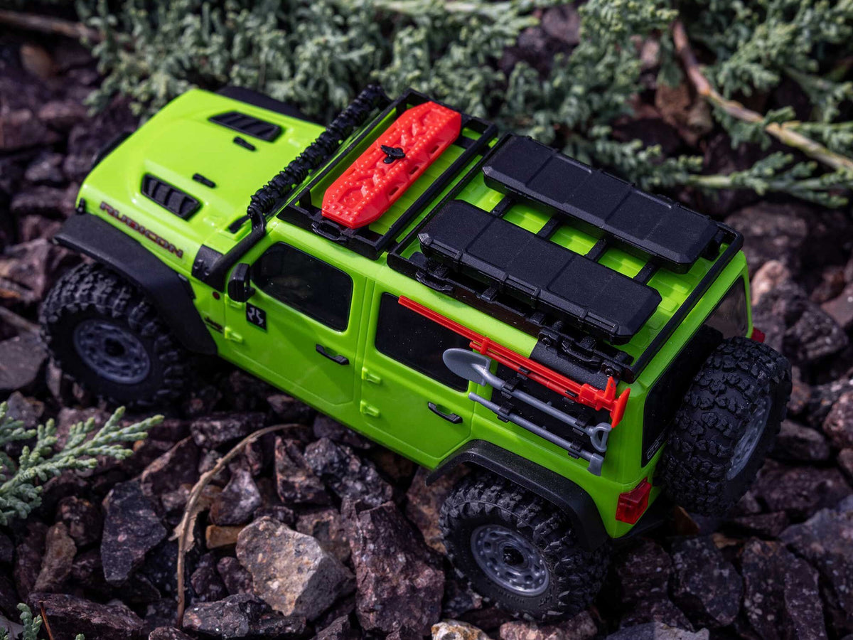 1/30 SCX30 Jeep Wrangler JLU 4X4 RTR Rock Crawler Green