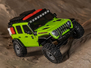 1/30 SCX30 Jeep Wrangler JLU 4X4 RTR Rock Crawler Green