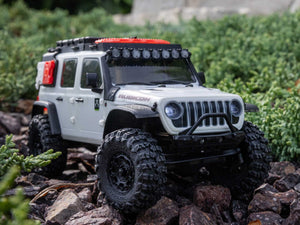 1/30 SCX30 Jeep Wrangler JLU 4X4 RTRRock Crawler White