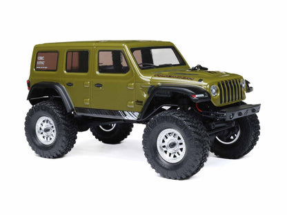 1/24 SCX24 Jeep Wrangler JLU 4WD Rock Crawler RTR Green