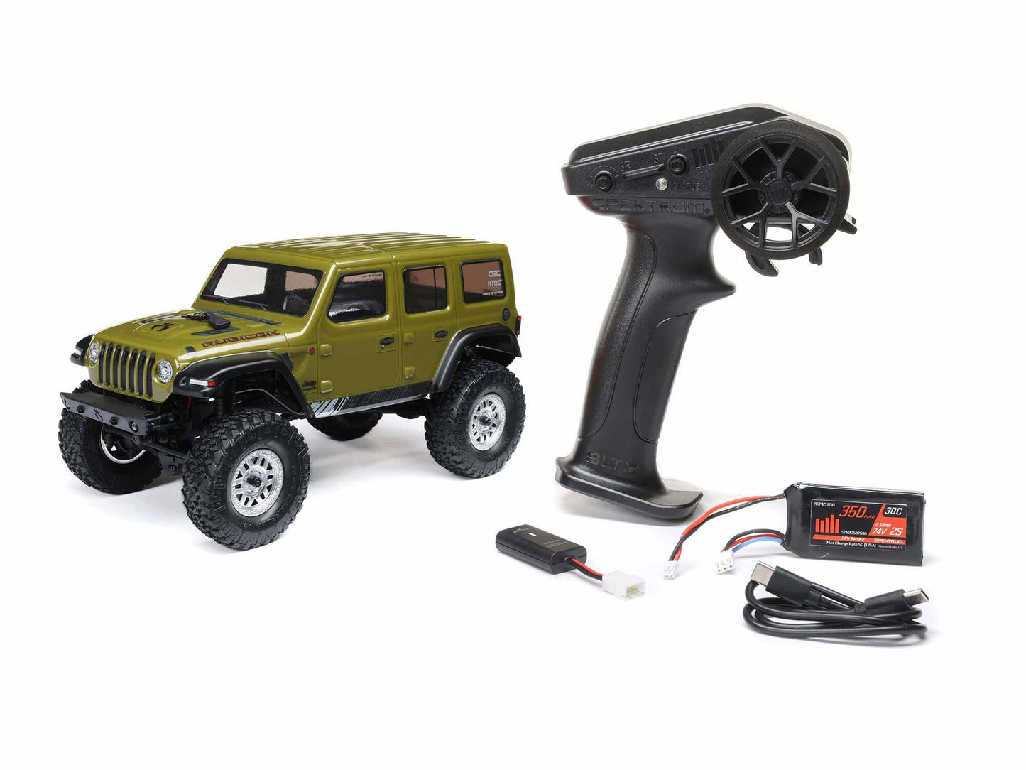 1/24 SCX24 Jeep Wrangler JLU 4WD Rock Crawler RTR Green