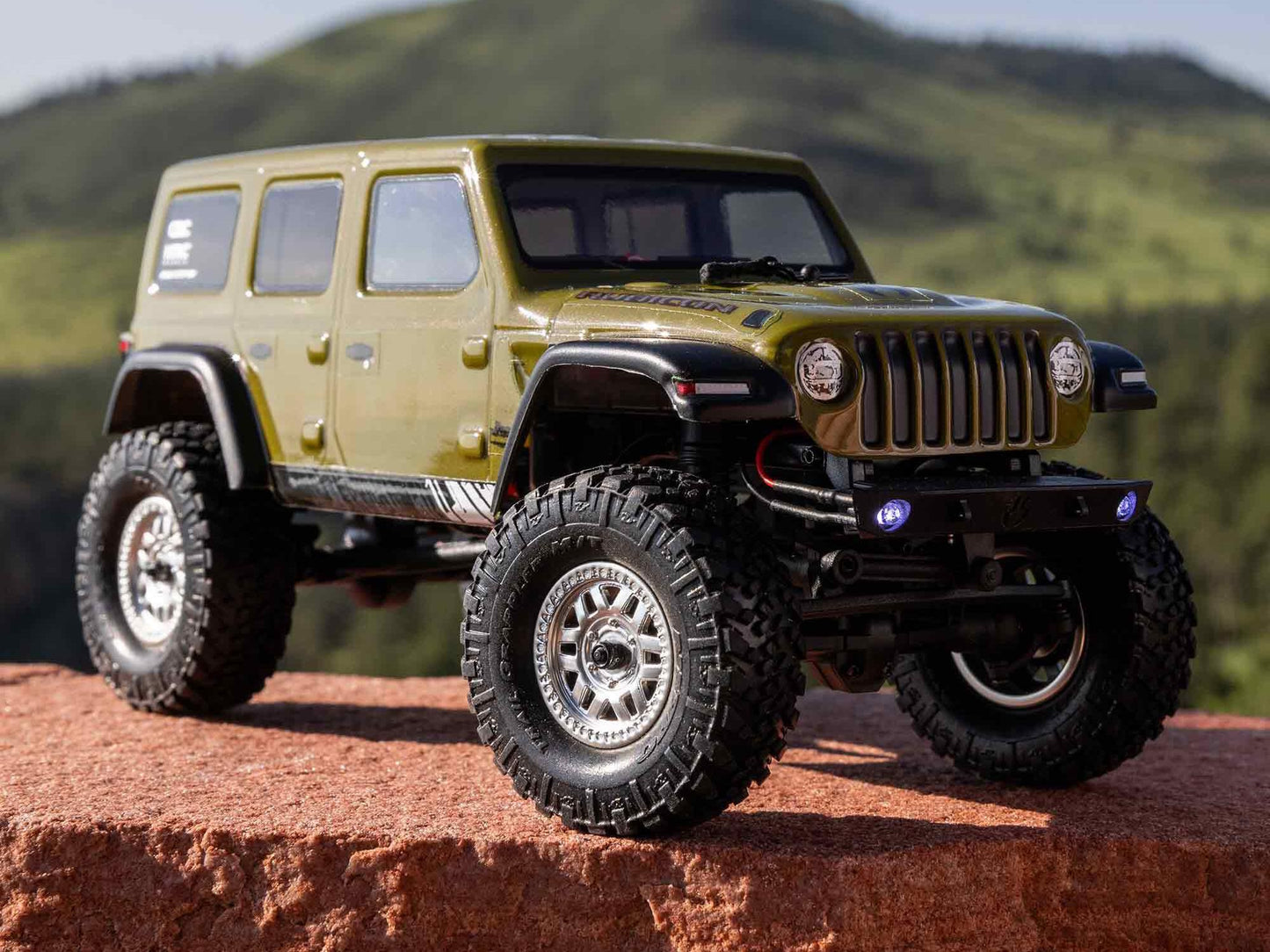 1/24 SCX24 Jeep Wrangler JLU 4WD Rock Crawler RTR Green