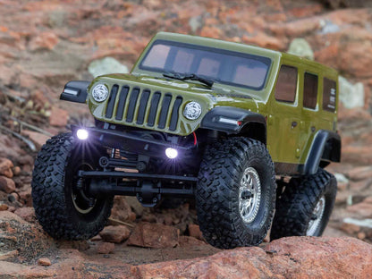 1/24 SCX24 Jeep Wrangler JLU 4WD Rock Crawler RTR Green