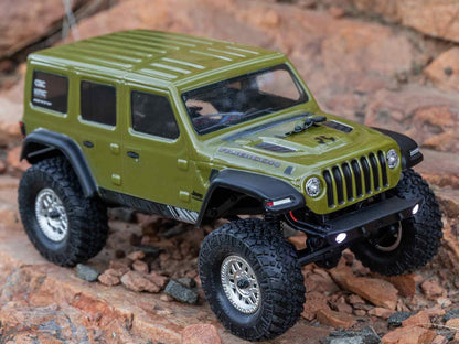 1/24 SCX24 Jeep Wrangler JLU 4WD Rock Crawler RTR Green