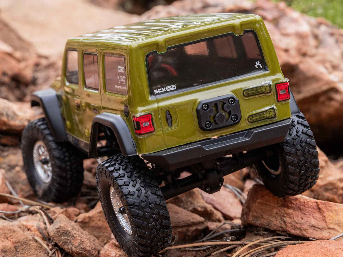1/24 SCX24 Jeep Wrangler JLU 4WD Rock Crawler RTR Green