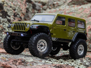 1/24 SCX24 Jeep Wrangler JLU 4WD Rock Crawler RTR Green