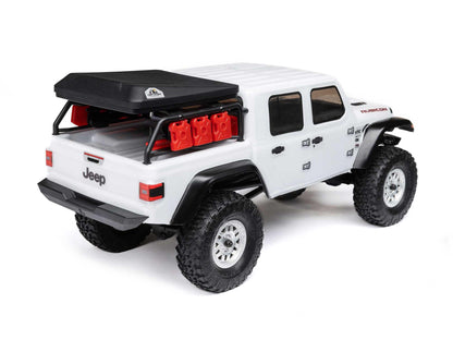 1/24 SCX24 Jeep JT Gladiator 4WD Rock Crawler RTR White