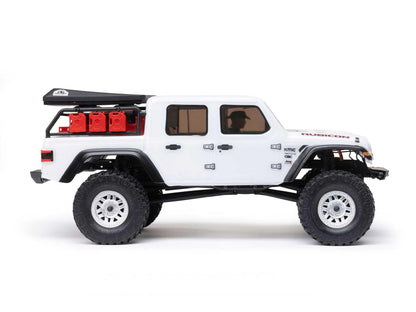 1/24 SCX24 Jeep JT Gladiator 4WD Rock Crawler RTR White