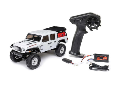 1/24 SCX24 Jeep JT Gladiator 4WD Rock Crawler RTR White