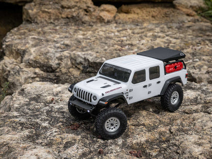 1/24 SCX24 Jeep JT Gladiator 4WD Rock Crawler RTR White