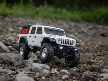 1/24 SCX24 Jeep JT Gladiator 4WD Rock Crawler RTR White
