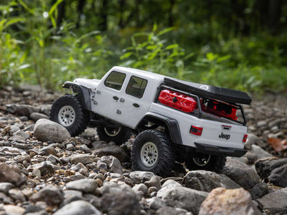 1/24 SCX24 Jeep JT Gladiator 4WD Rock Crawler RTR White