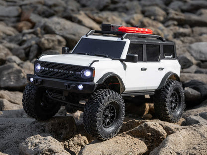 1/24 SCX24 Ford Bronco 4X4 RTR (inc Battery & Charger) White