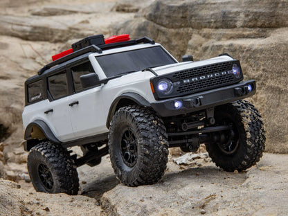 1/24 SCX24 Ford Bronco 4X4 RTR (inc Battery & Charger) White