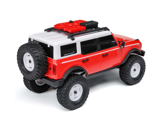 1/24 SCX24 Ford Bronco 4X4 RTR (inc Battery & Charger) Red - RC Hobby Product