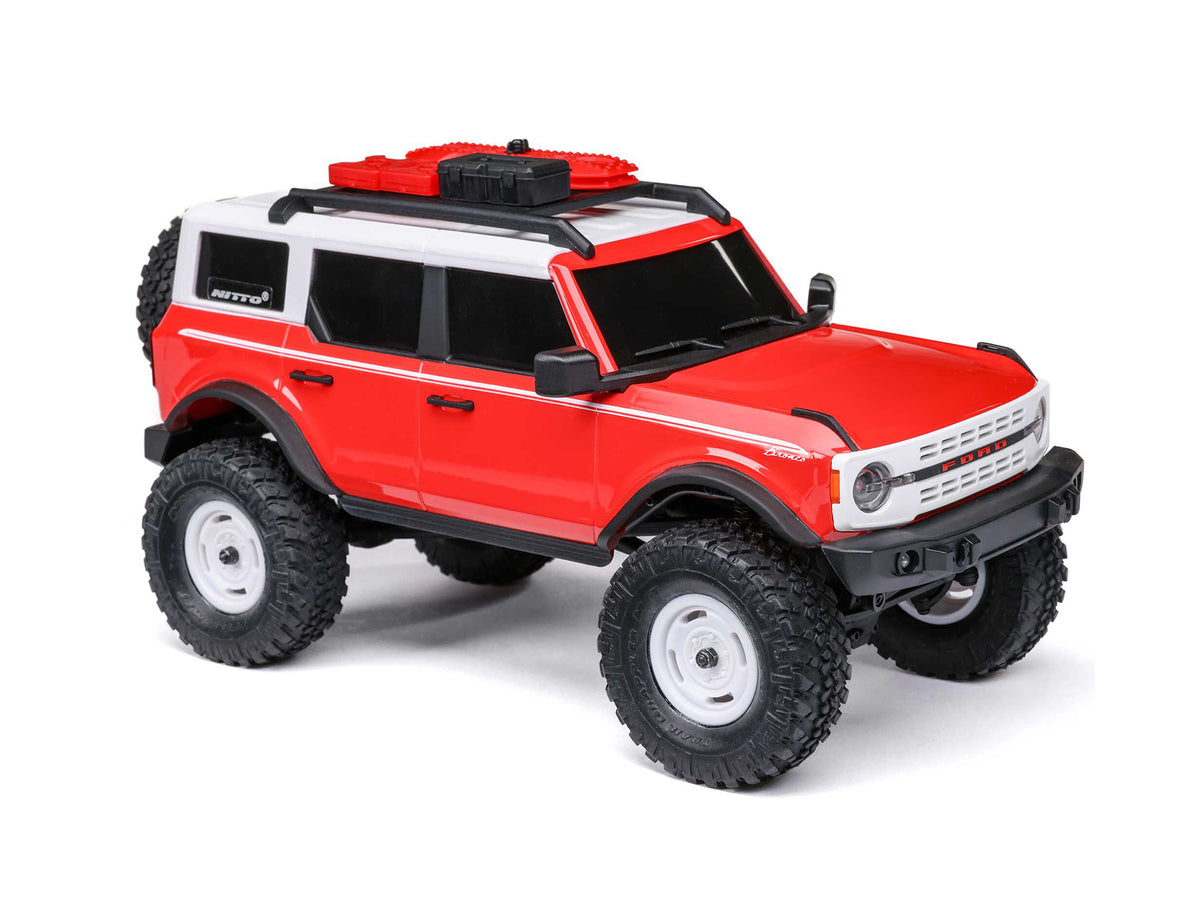 1/24 SCX24 Ford Bronco 4X4 RTR (inc Battery & Charger) Red