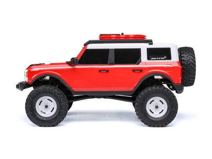 1/24 SCX24 Ford Bronco 4X4 RTR (inc Battery & Charger) Red