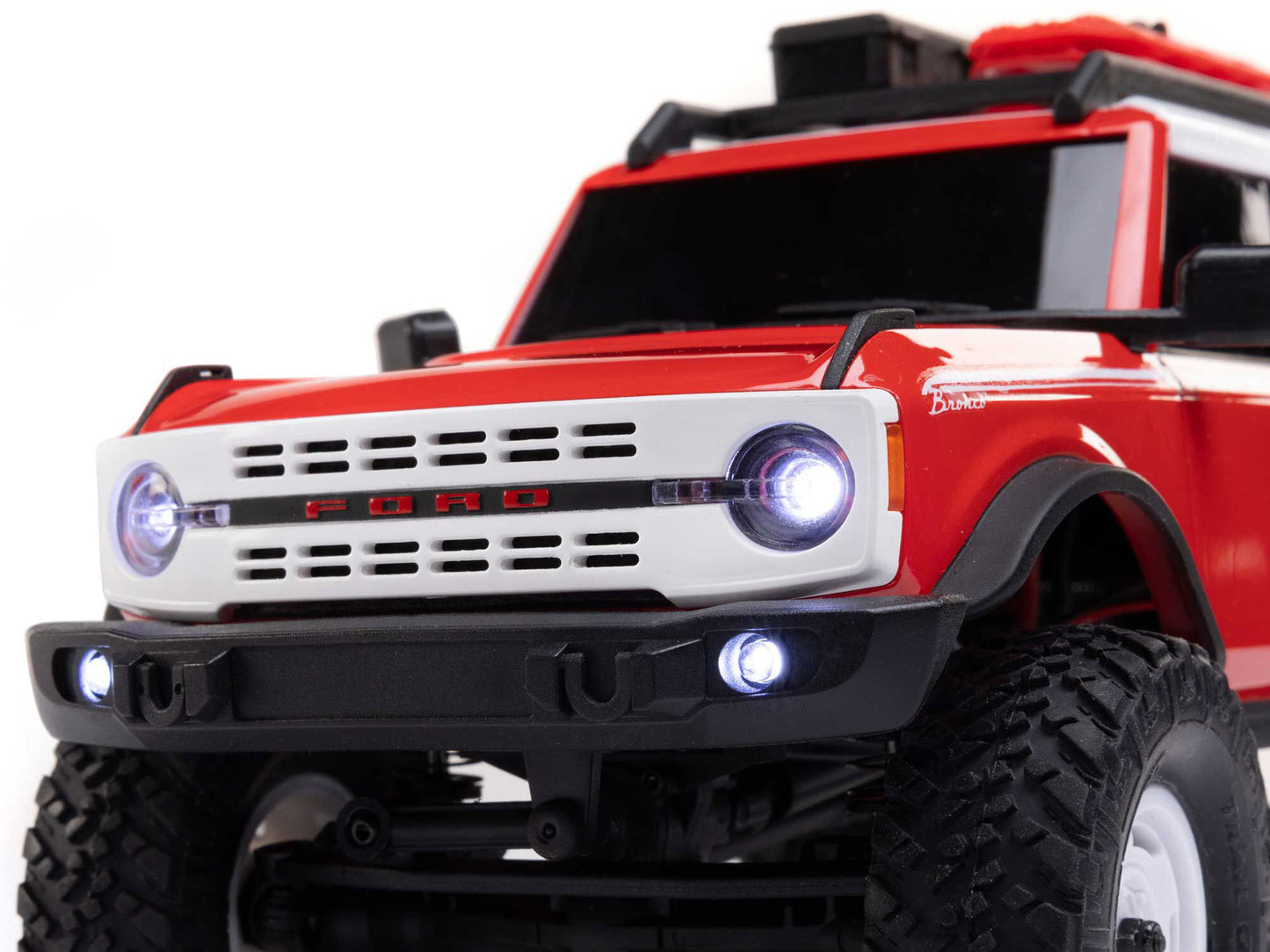 1/24 SCX24 Ford Bronco 4X4 RTR (inc Battery & Charger) Red