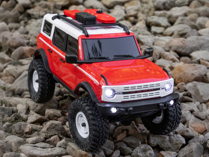 1/24 SCX24 Ford Bronco 4X4 RTR (inc Battery & Charger) Red