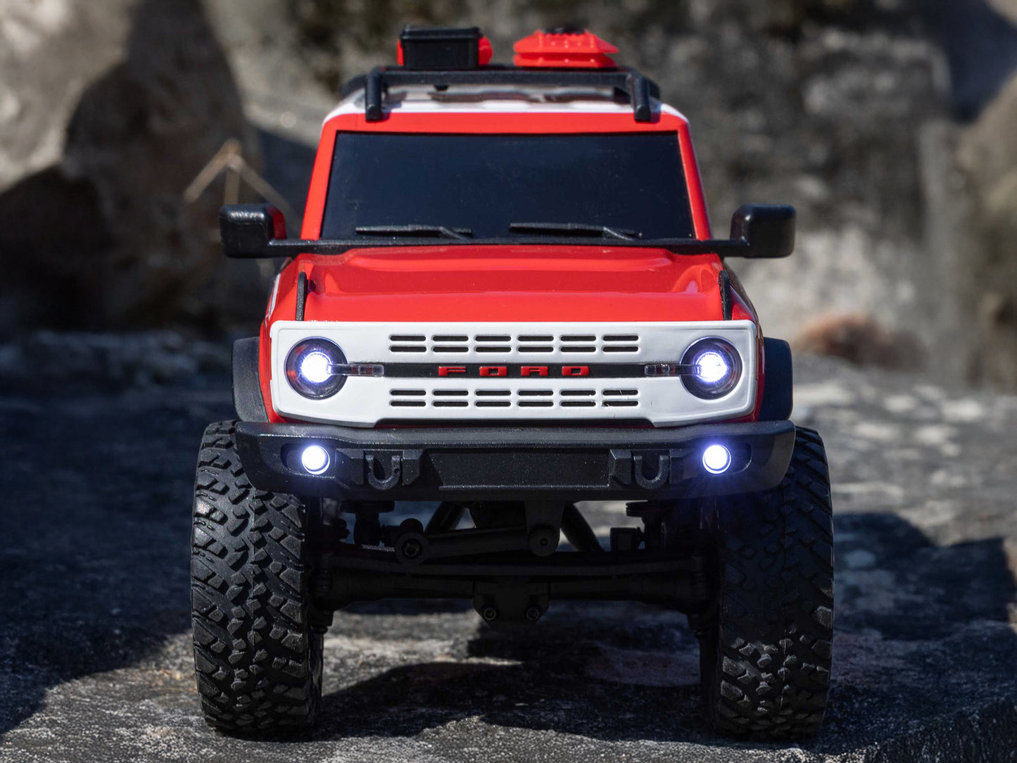 1/24 SCX24 Ford Bronco 4X4 RTR (inc Battery & Charger) Red