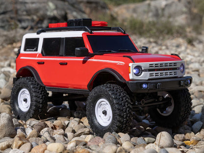 1/24 SCX24 Ford Bronco 4X4 RTR (inc Battery & Charger) Red