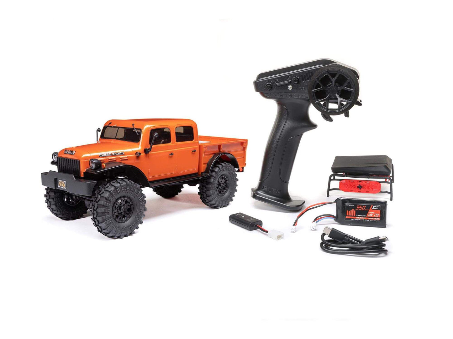 1/24 SCX24 Dodge Power Wagon 4WD Rock Crawler RTR Orange